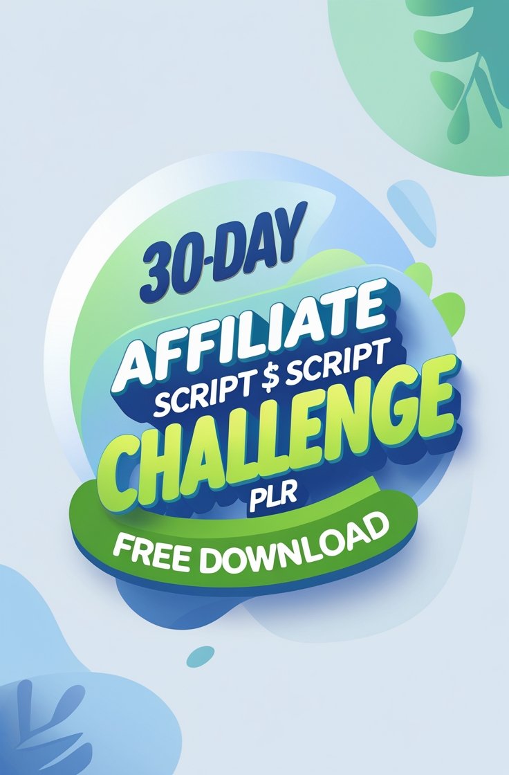 30-Day Affiliate Script Challenge PLR